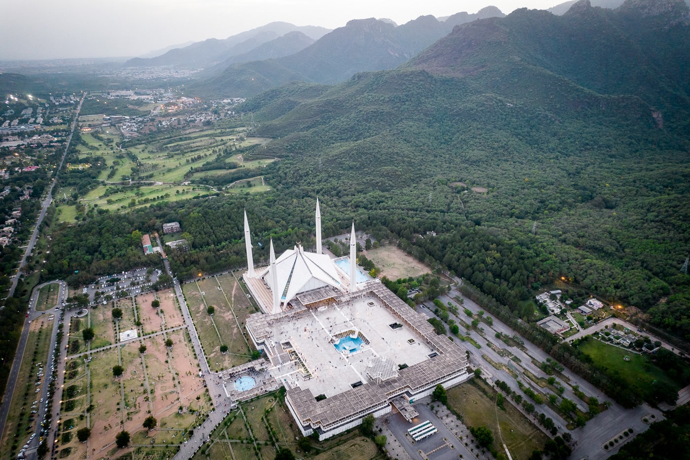 drone view of Islamabad